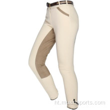 Beige rèspirant pantalon monte pou gason